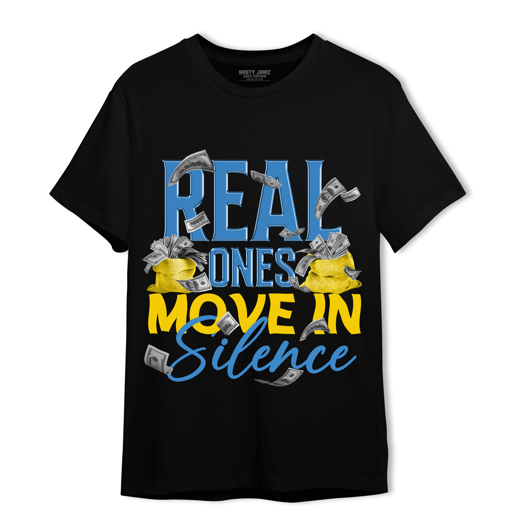 SB Dunk Bubbles T Shirt Match Move In Silence Money - NastyJamz