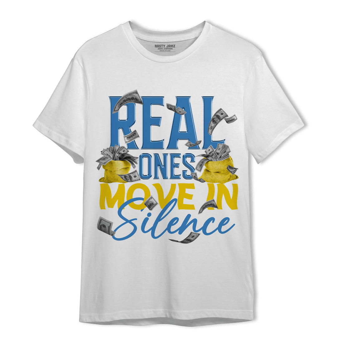 SB Dunk Bubbles T Shirt Match Move In Silence Money - NastyJamz