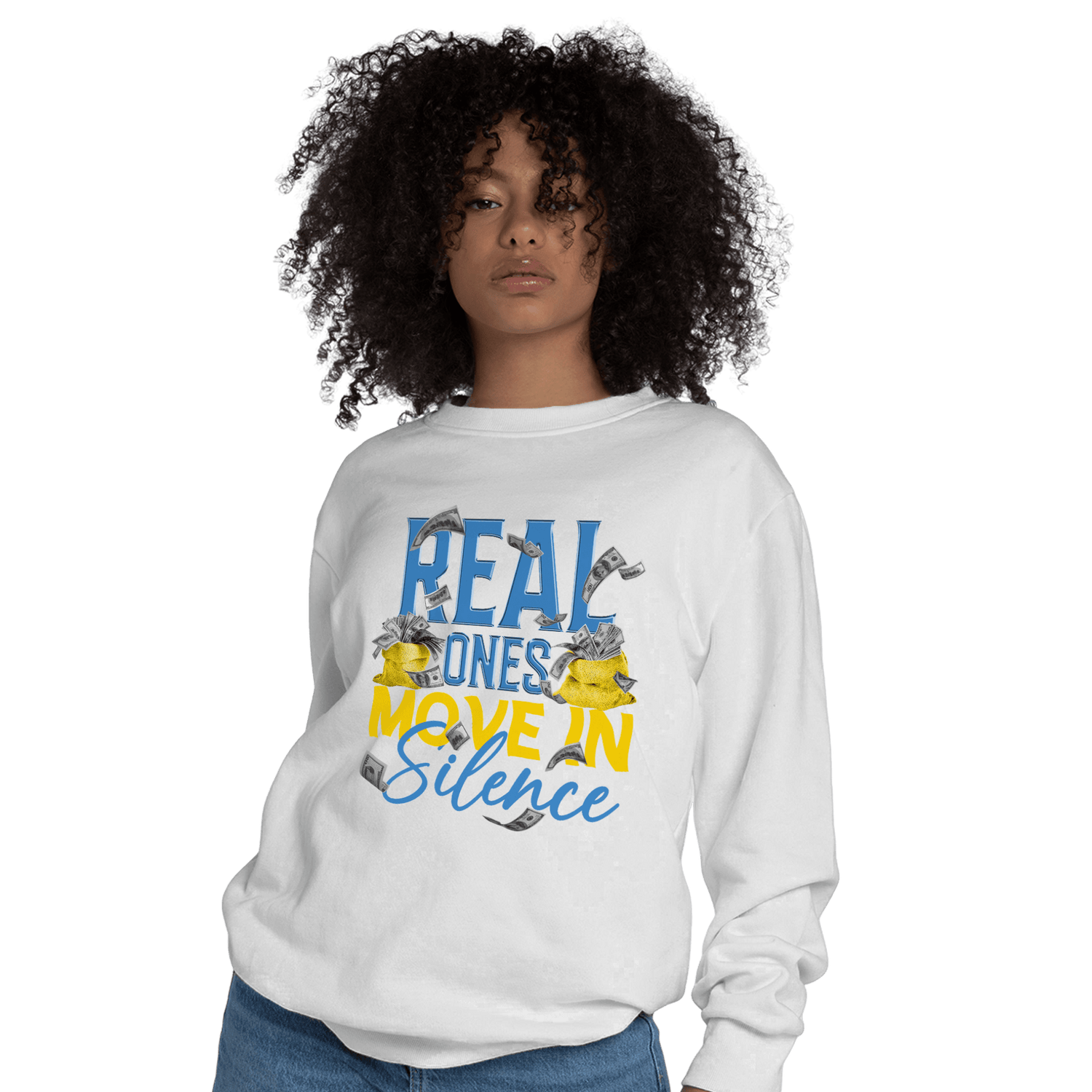 SB Dunk Bubbles Sweatshirt Match Move In Silence Money - NastyJamz