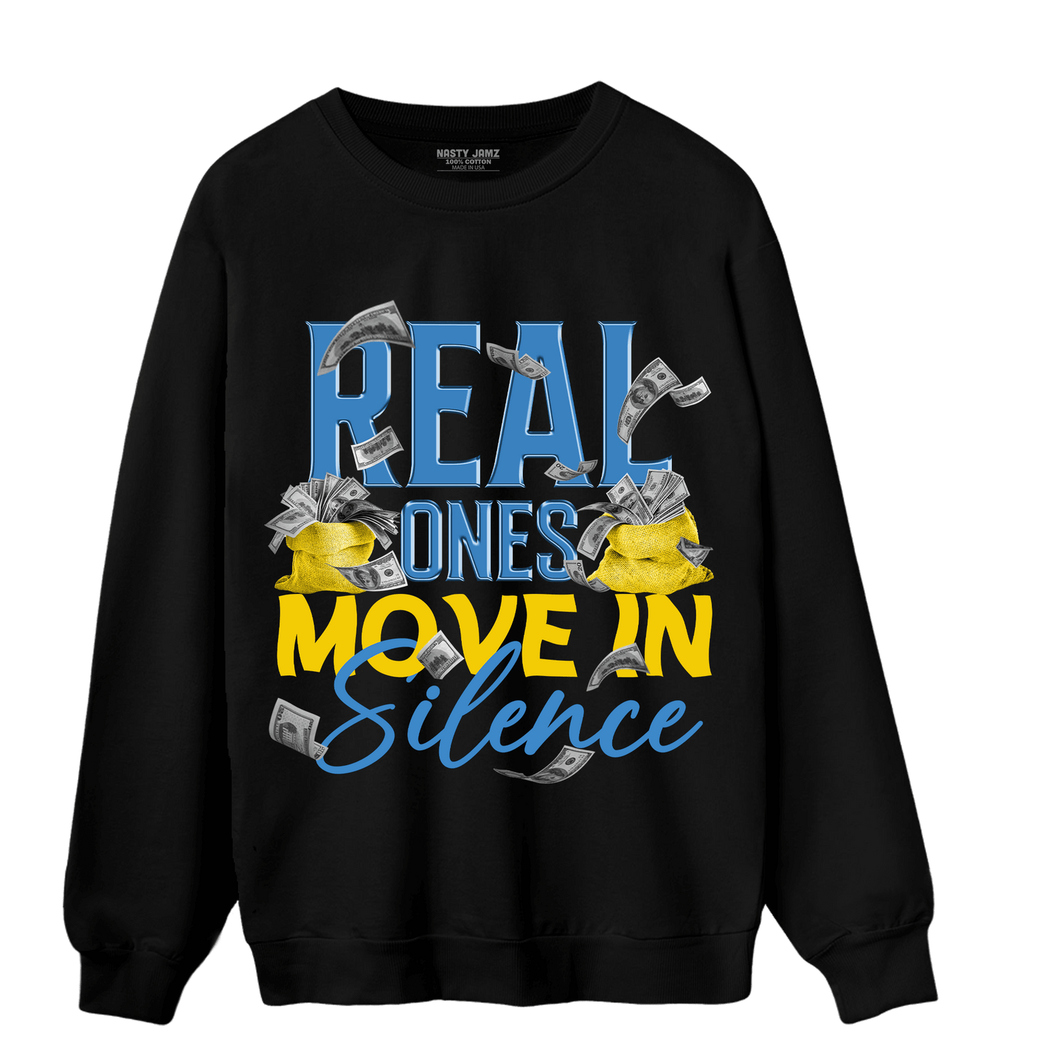 SB Dunk Bubbles Sweatshirt Match Move In Silence Money - NastyJamz