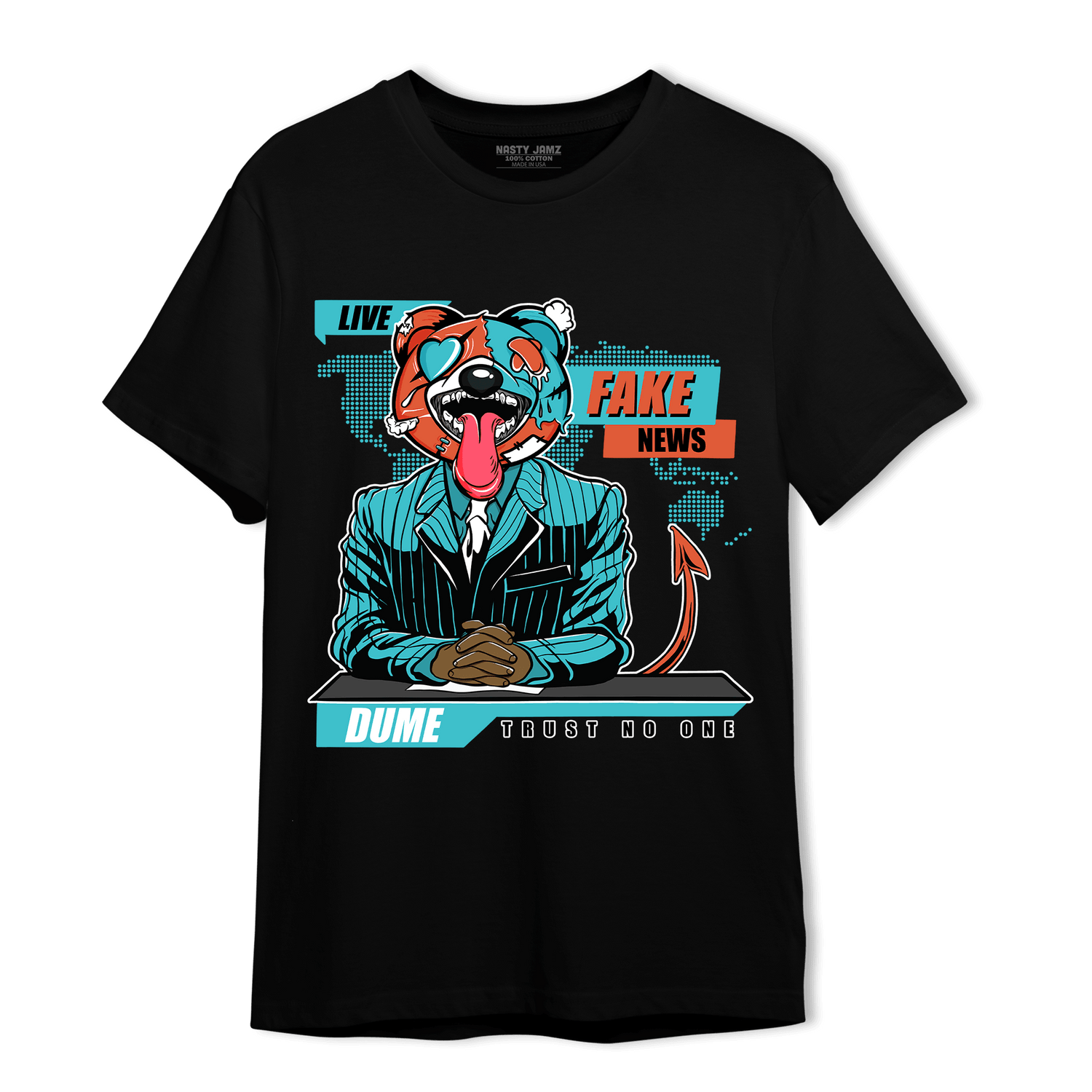 Dunk Low Dolphins T Shirt Match News Presenter BER - NastyJamz