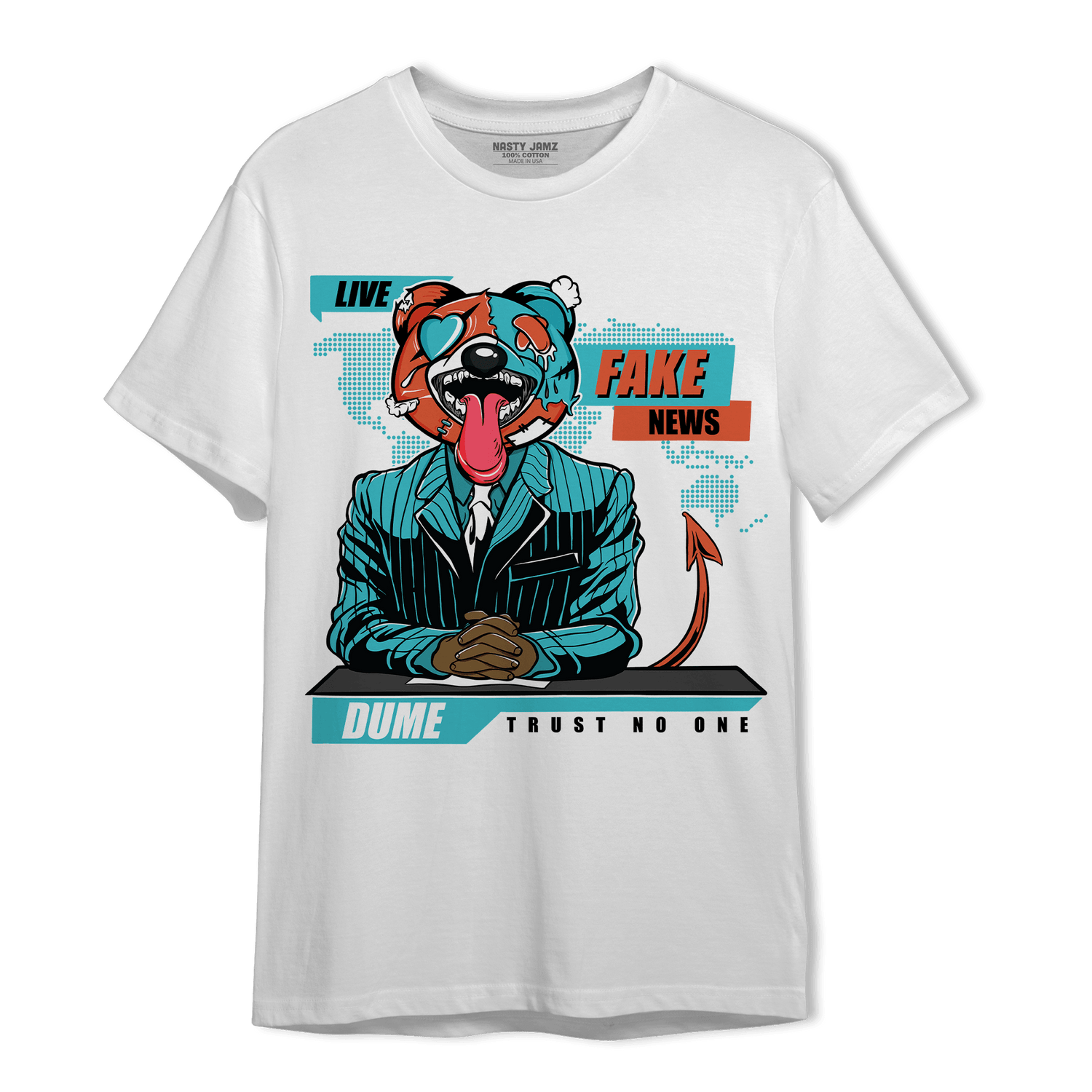 Dunk Low Dolphins T Shirt Match News Presenter BER - NastyJamz