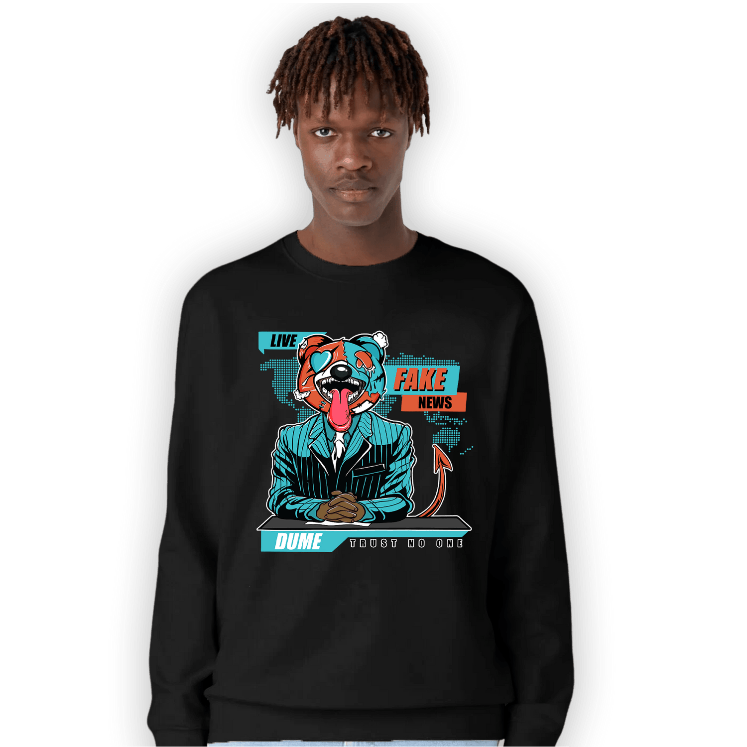 Dunk Low Dolphins Sweatshirt Match News Presenter BER - NastyJamz