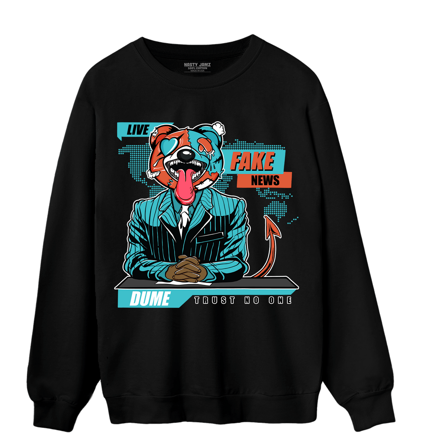 Dunk Low Dolphins Sweatshirt Match News Presenter BER - NastyJamz