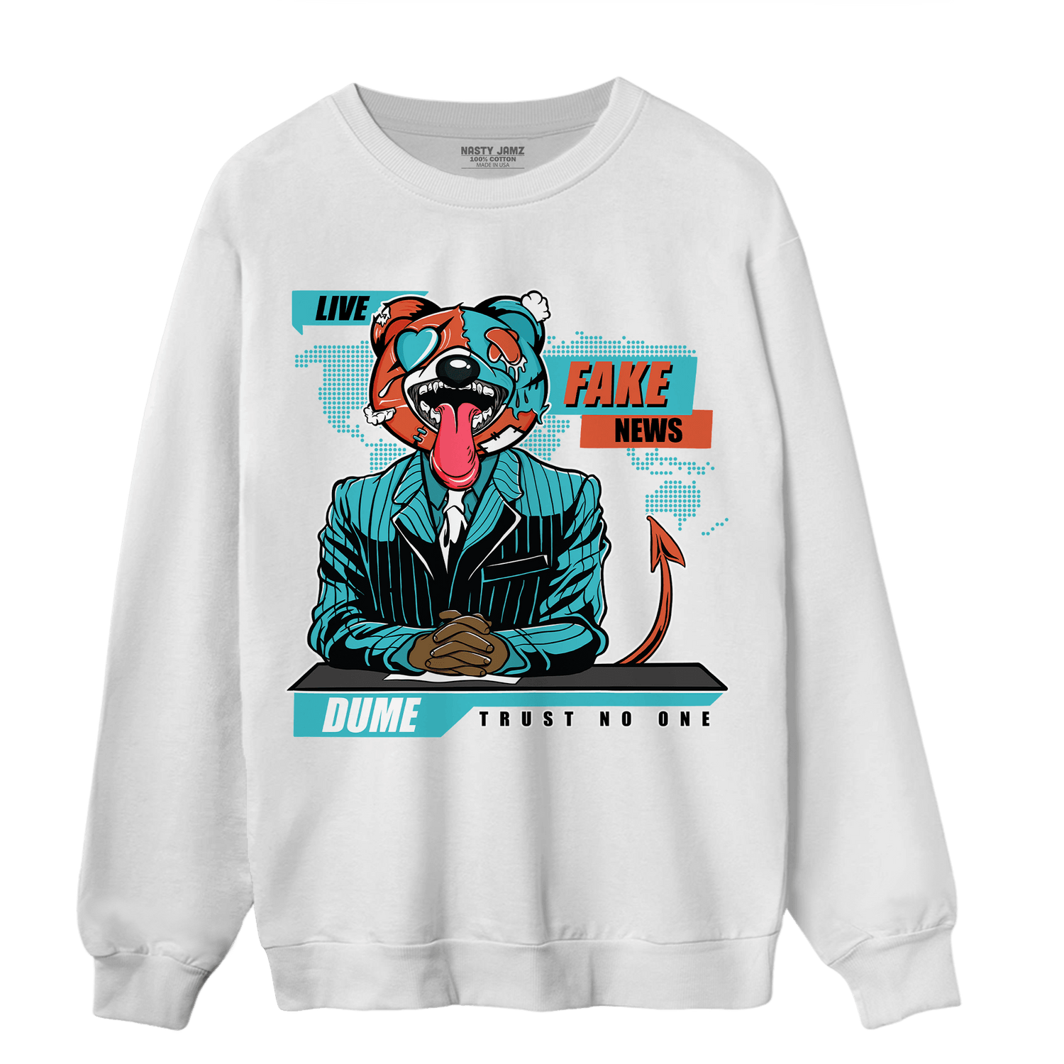 Dunk Low Dolphins Sweatshirt Match News Presenter BER - NastyJamz