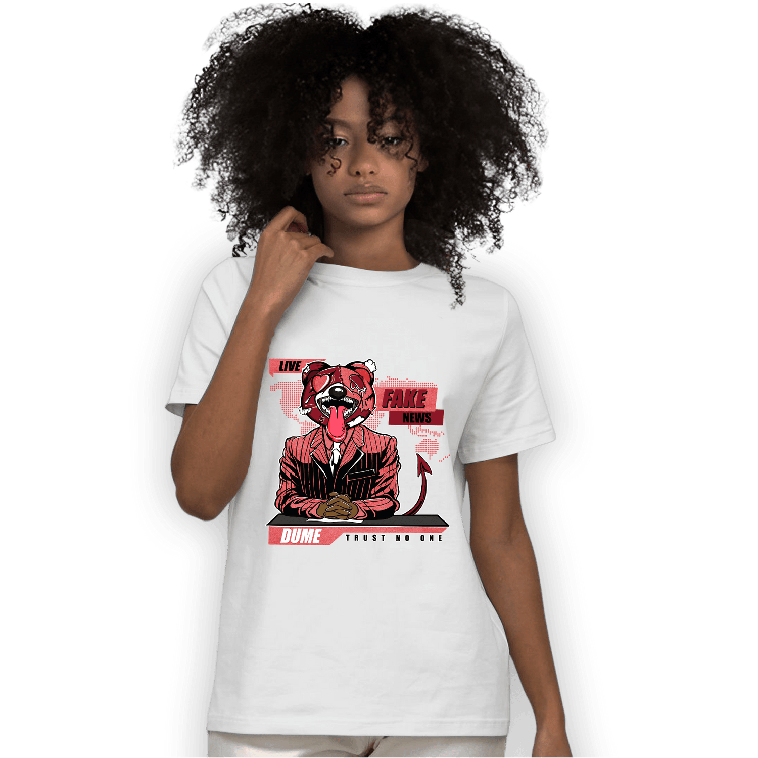 Dunk Low WMNS Valentine Day T Shirt Match News Presenter BER - NastyJamz