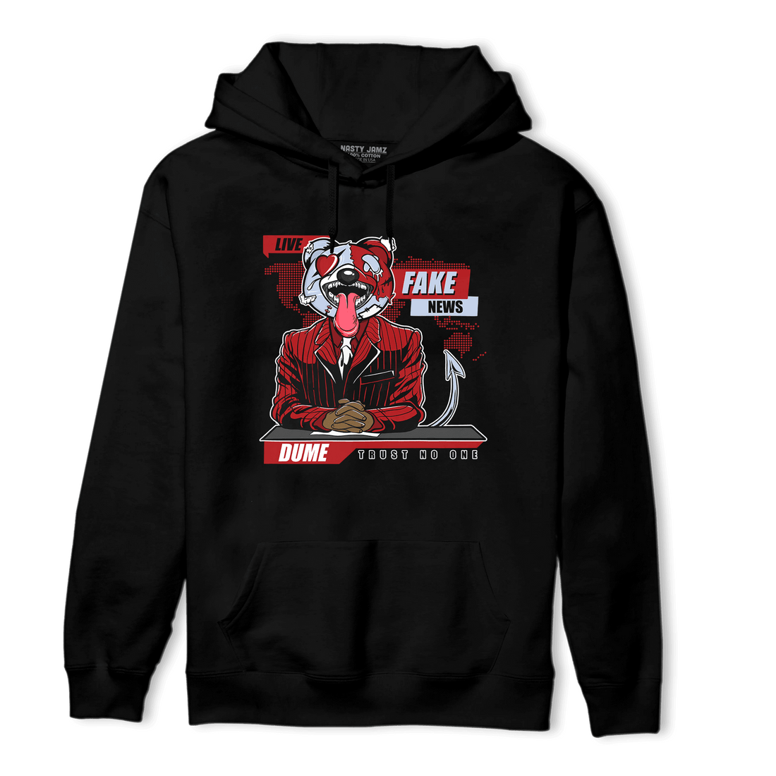 Cherry 11s Hoodie Match News Presenter BER - NastyJamz