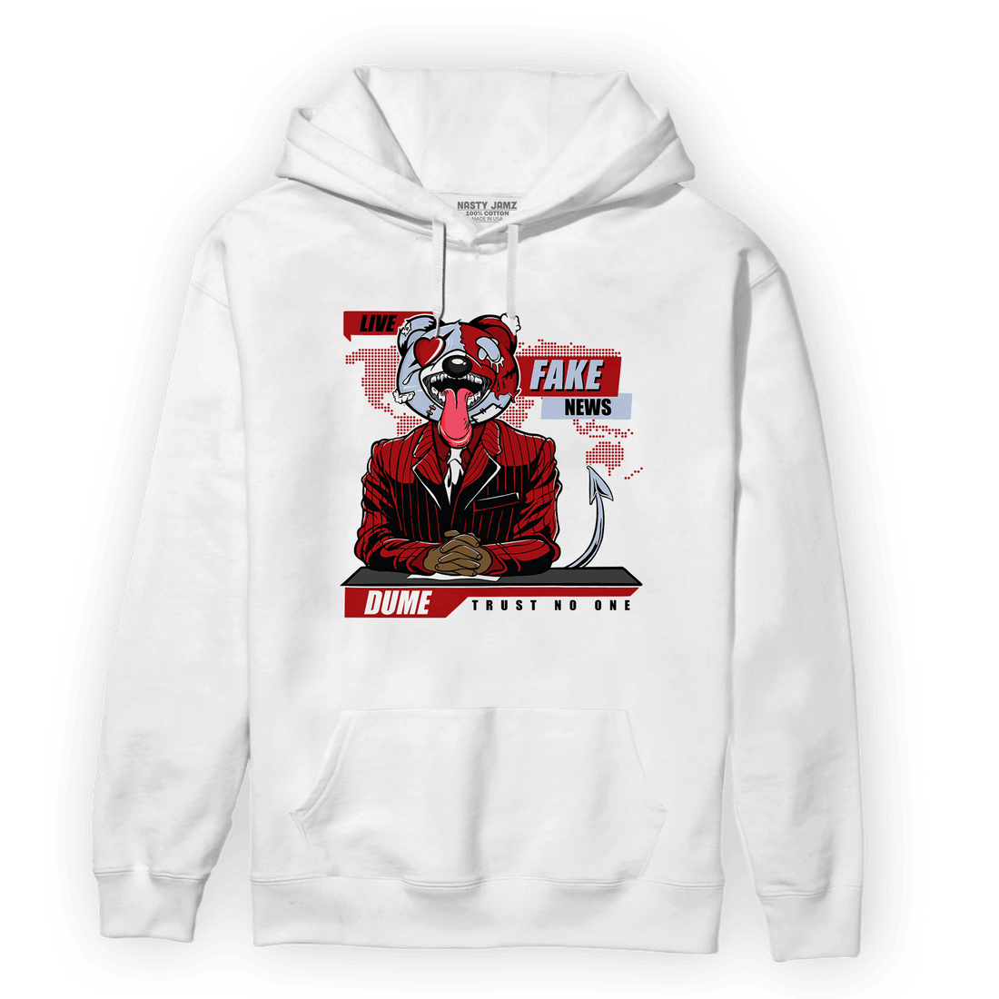 Cherry 11s Hoodie Match News Presenter BER - NastyJamz