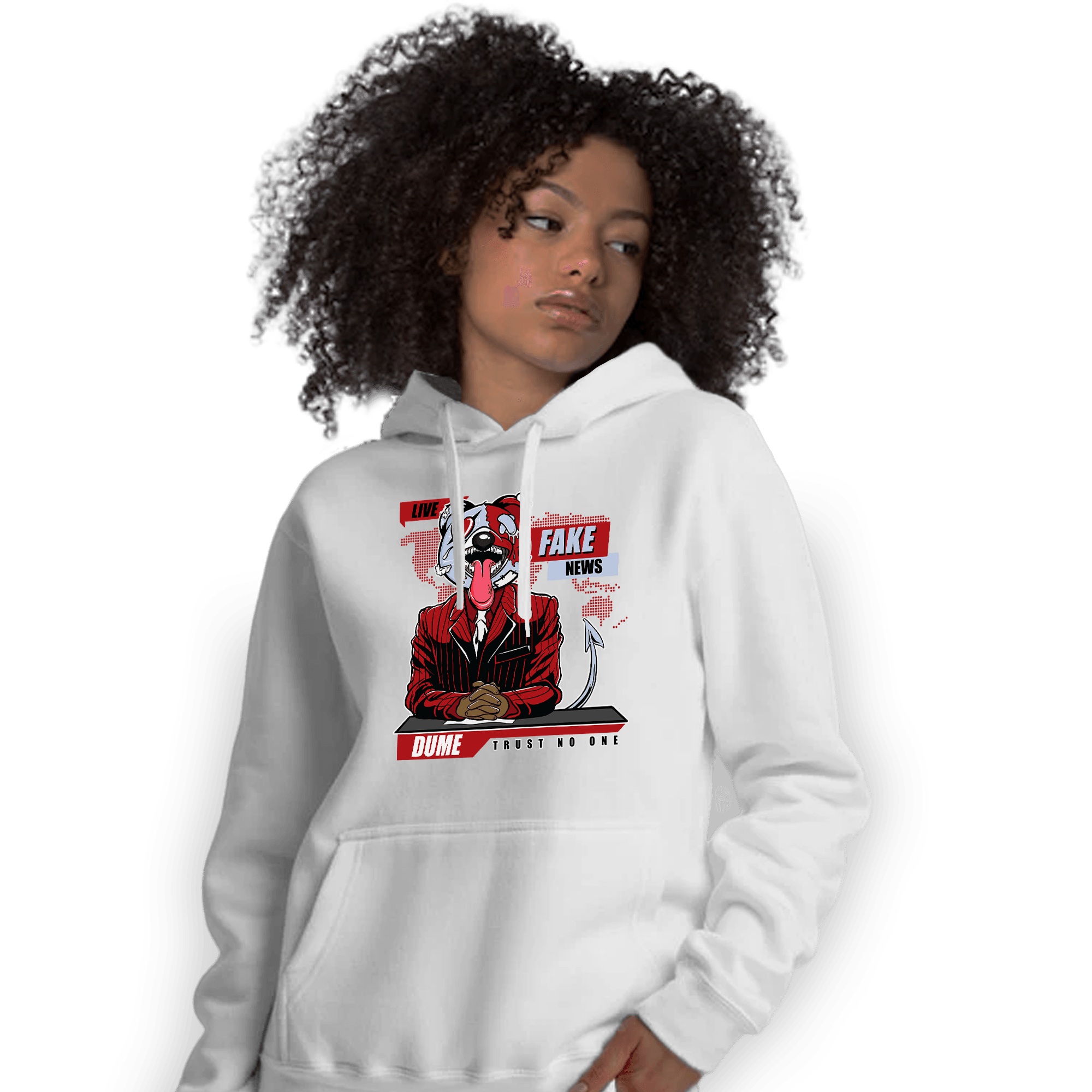 Cherry 11s Hoodie Match News Presenter BER - NastyJamz