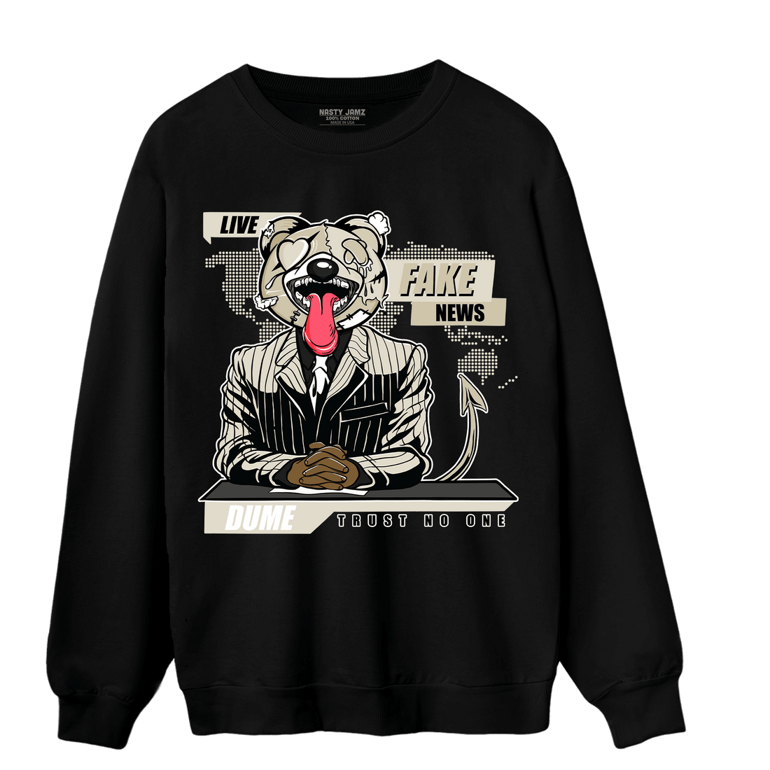 Gratitude 11s Sweatshirt Match News Presenter BER - NastyJamz