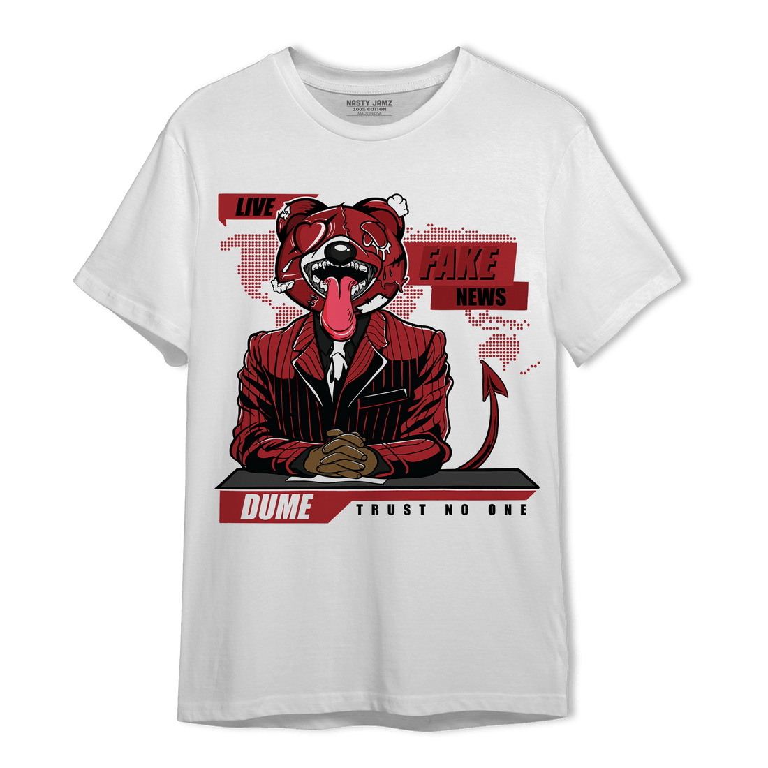 Cherry 12s T Shirt Match News Presenter BER - NastyJamz