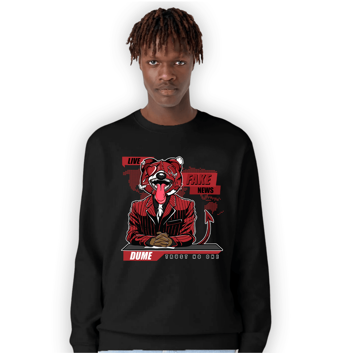 Cherry 12s Sweatshirt Match News Presenter BER - NastyJamz