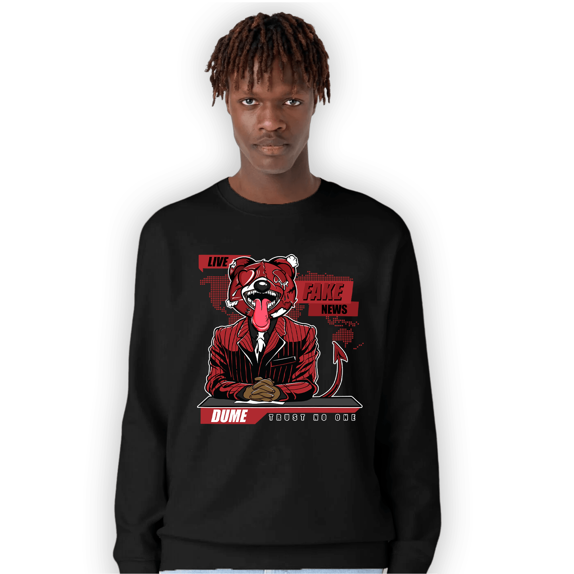 Cherry 12s Sweatshirt Match News Presenter BER - NastyJamz