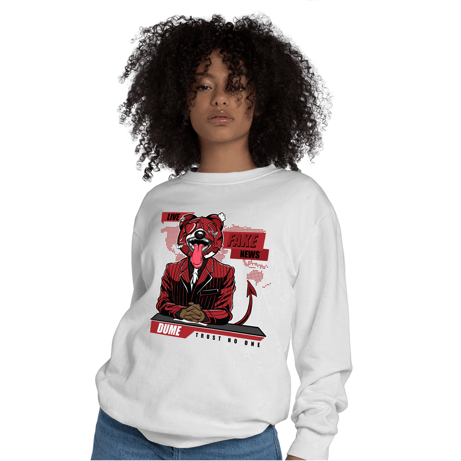 Cherry 12s Sweatshirt Match News Presenter BER - NastyJamz
