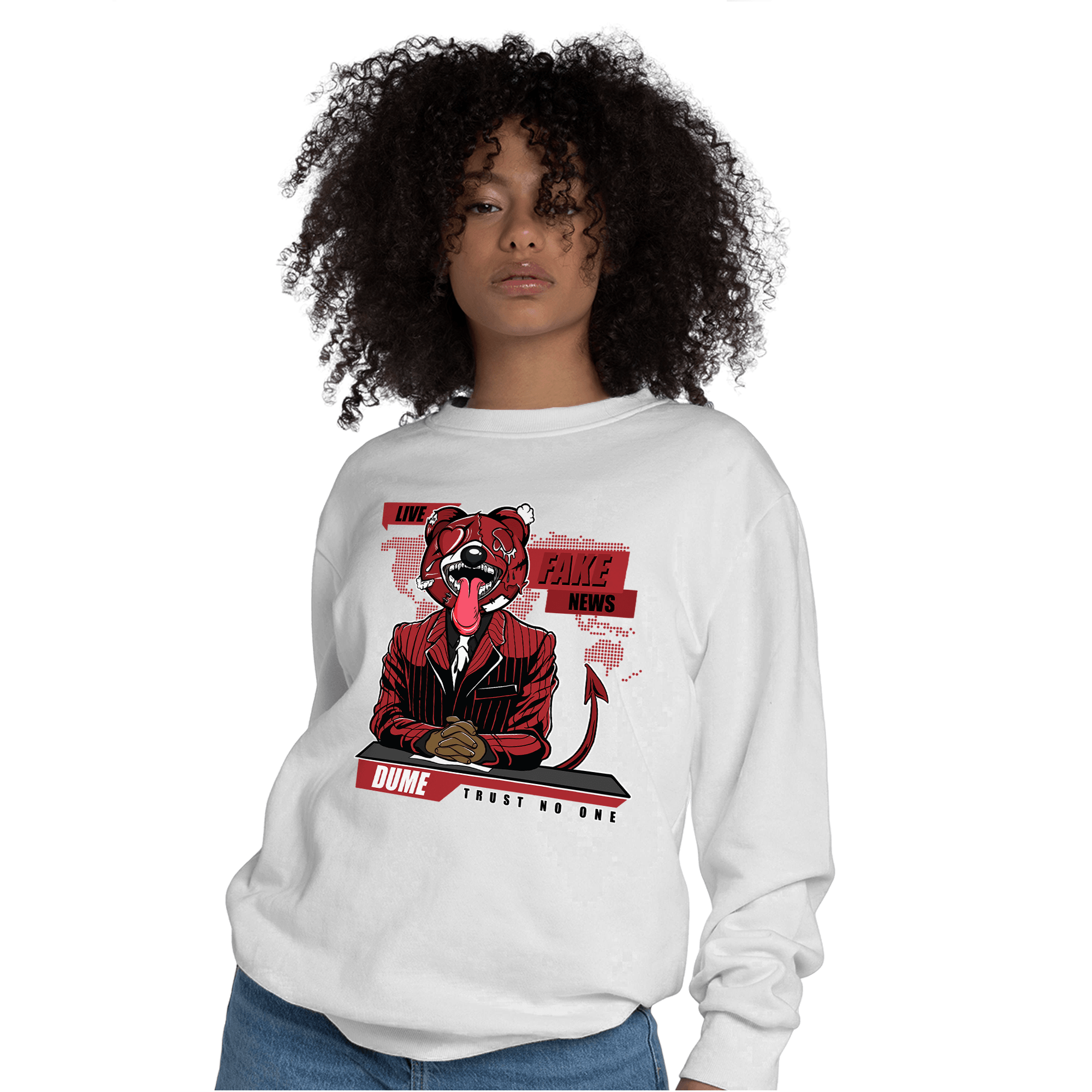 Cherry 12s Sweatshirt Match News Presenter BER - NastyJamz
