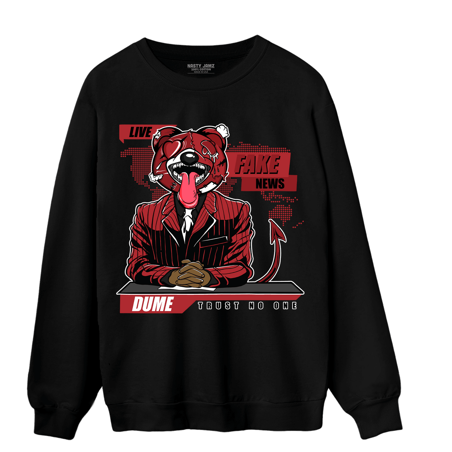 Cherry 12s Sweatshirt Match News Presenter BER - NastyJamz
