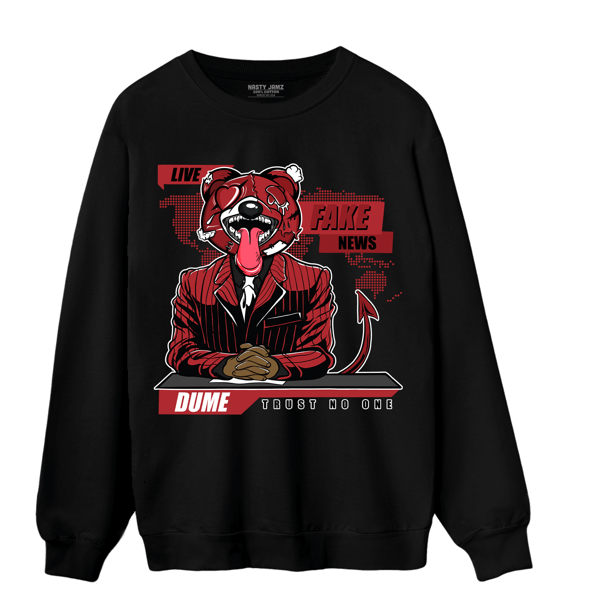 Cherry 12s Sweatshirt Match News Presenter BER - NastyJamz