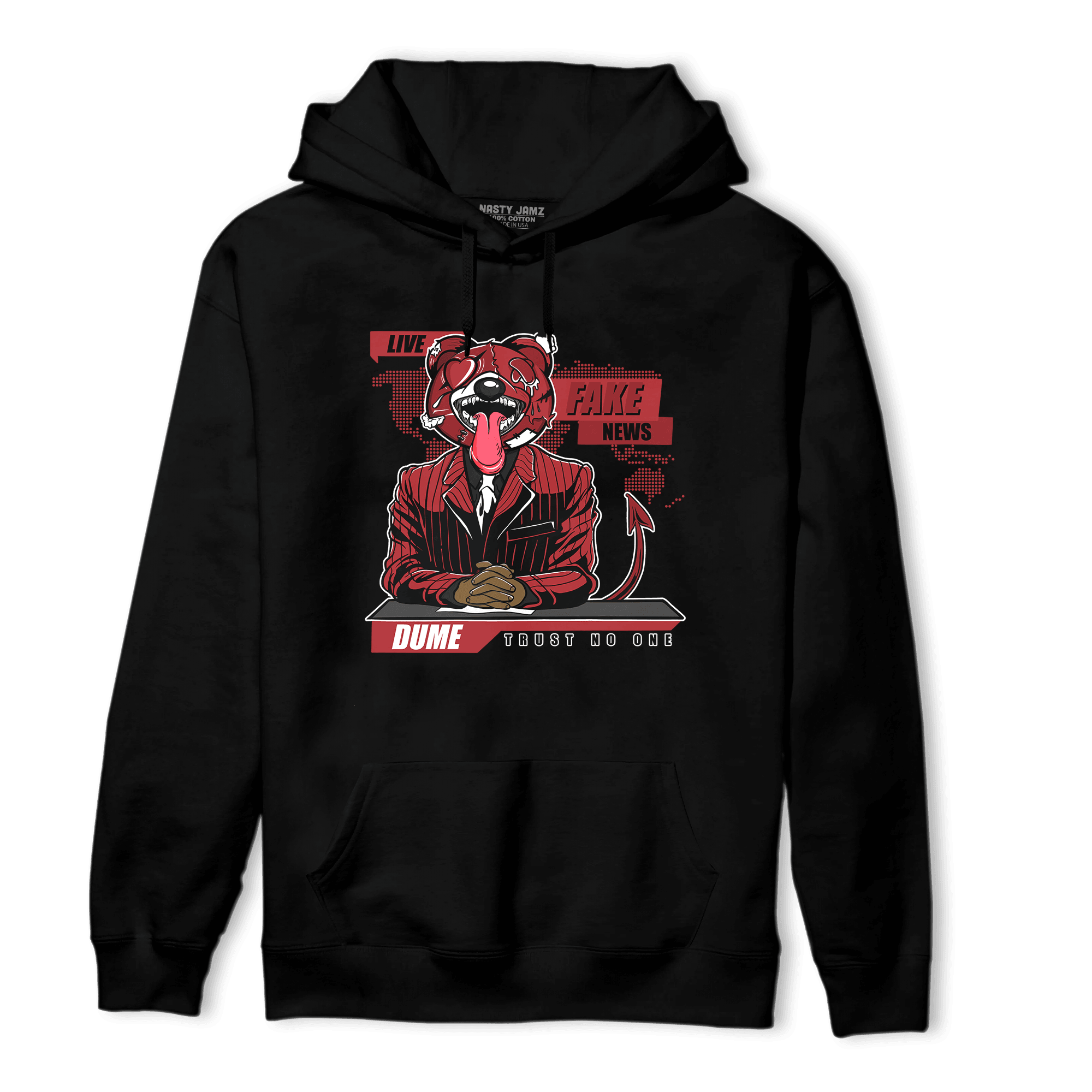 Cherry 12s Hoodie Match News Presenter BER - NastyJamz