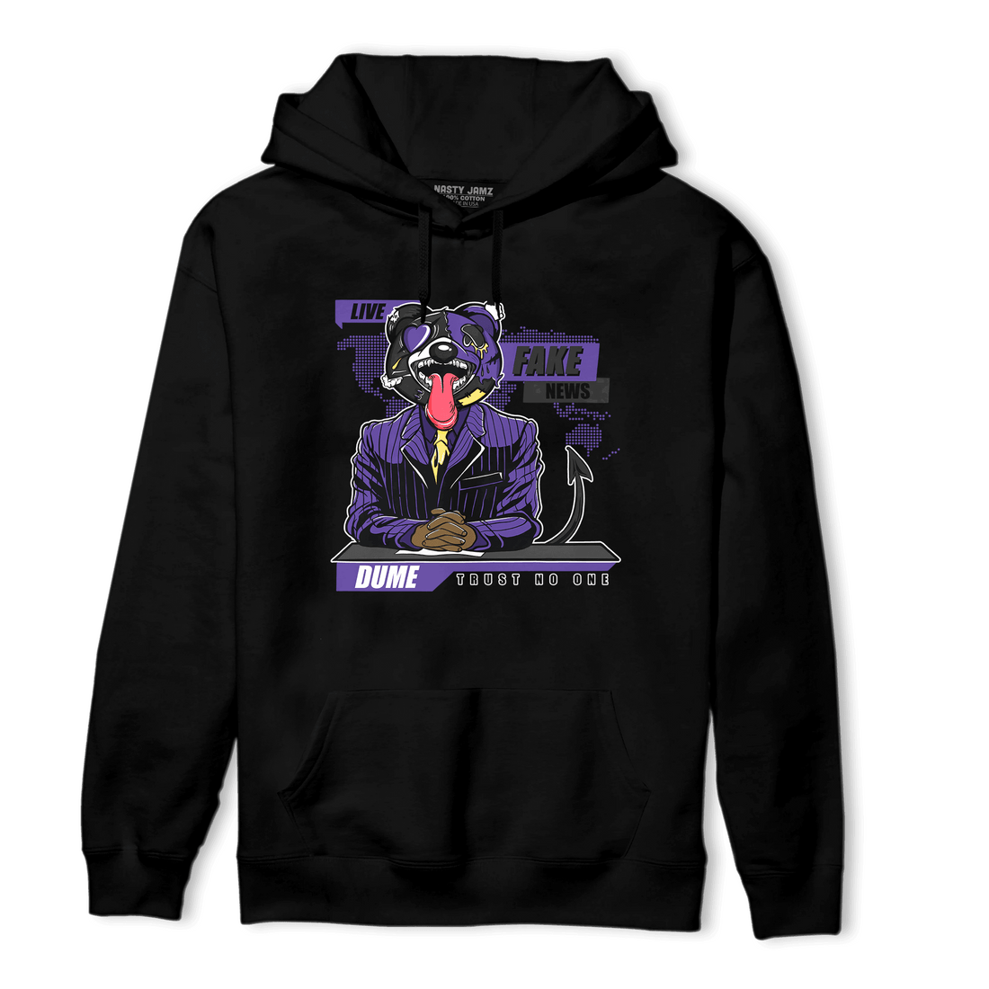 Field Purple 12s Hoodie Match News Presenter BER - NastyJamz