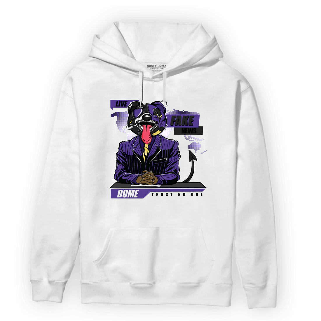 Field Purple 12s Hoodie Match News Presenter BER - NastyJamz