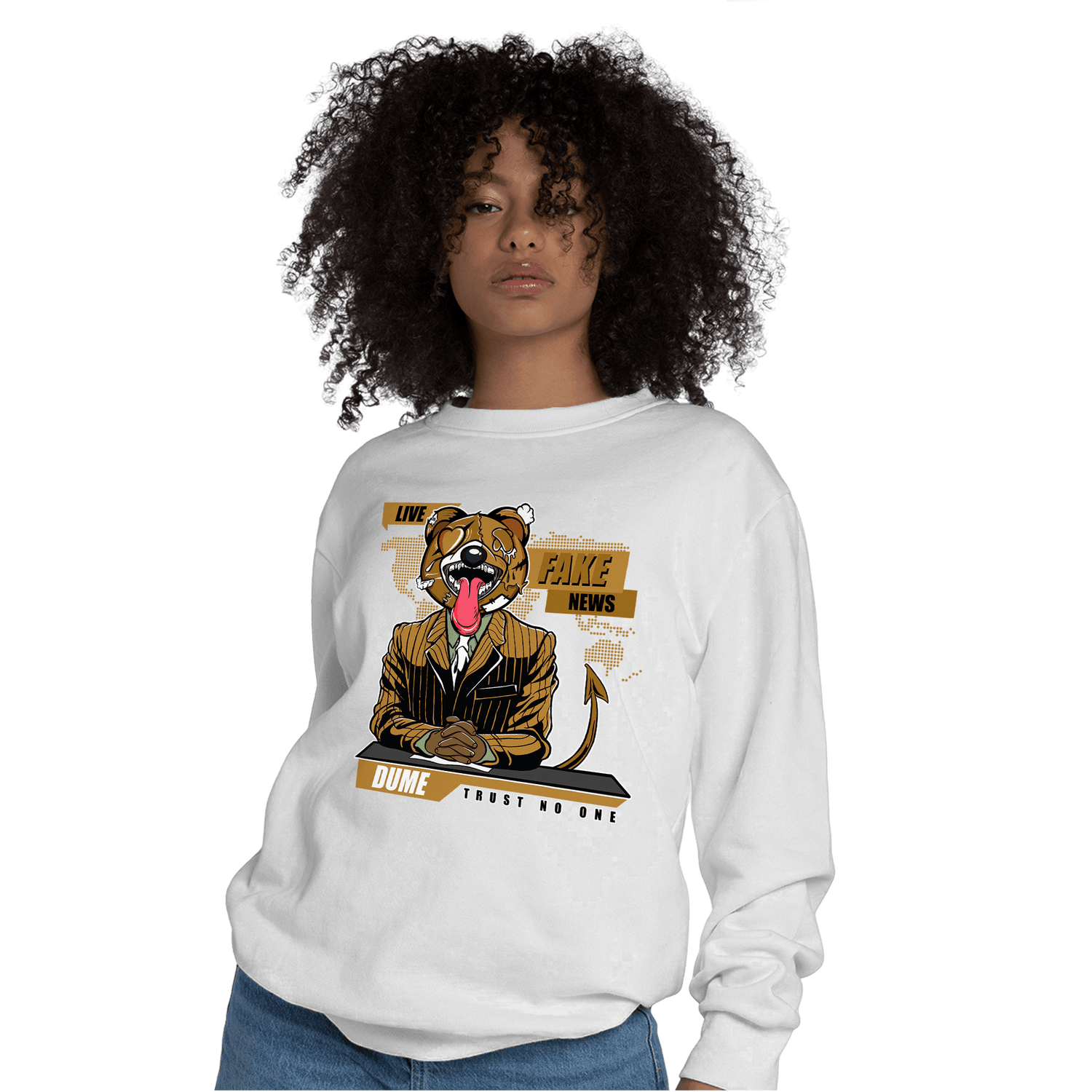 Wheat 13s Sweatshirt Match News Presenter BER - NastyJamz