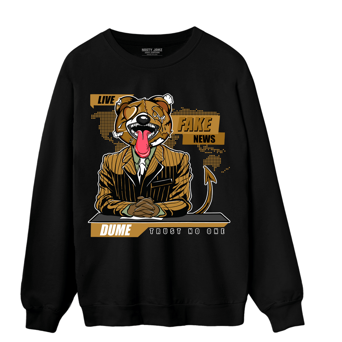 Wheat 13s Sweatshirt Match News Presenter BER - NastyJamz