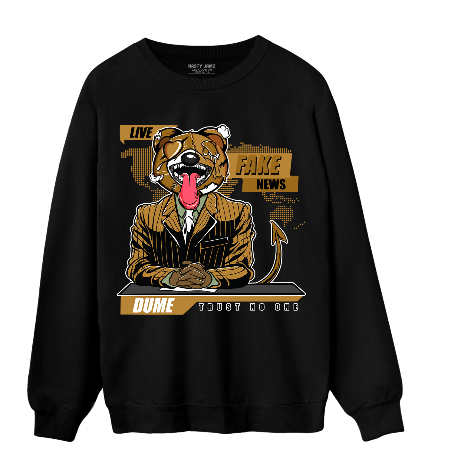 Wheat 13s Sweatshirt Match News Presenter BER - NastyJamz
