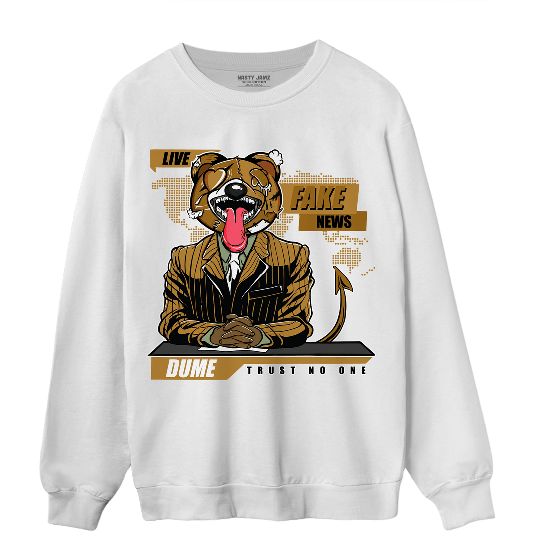Wheat 13s Sweatshirt Match News Presenter BER - NastyJamz