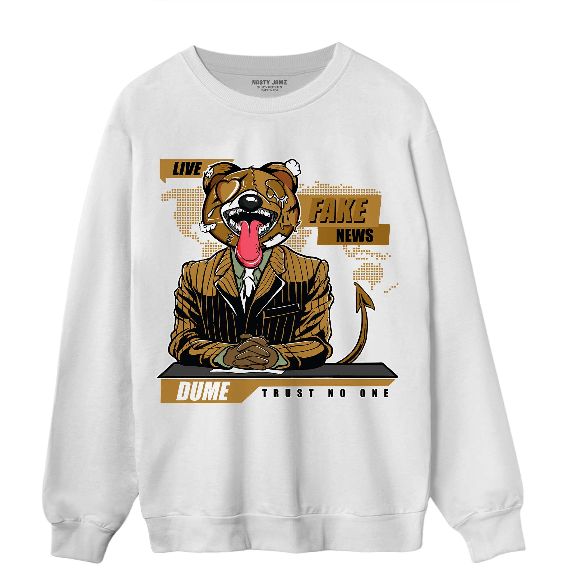 Wheat 13s Sweatshirt Match News Presenter BER - NastyJamz