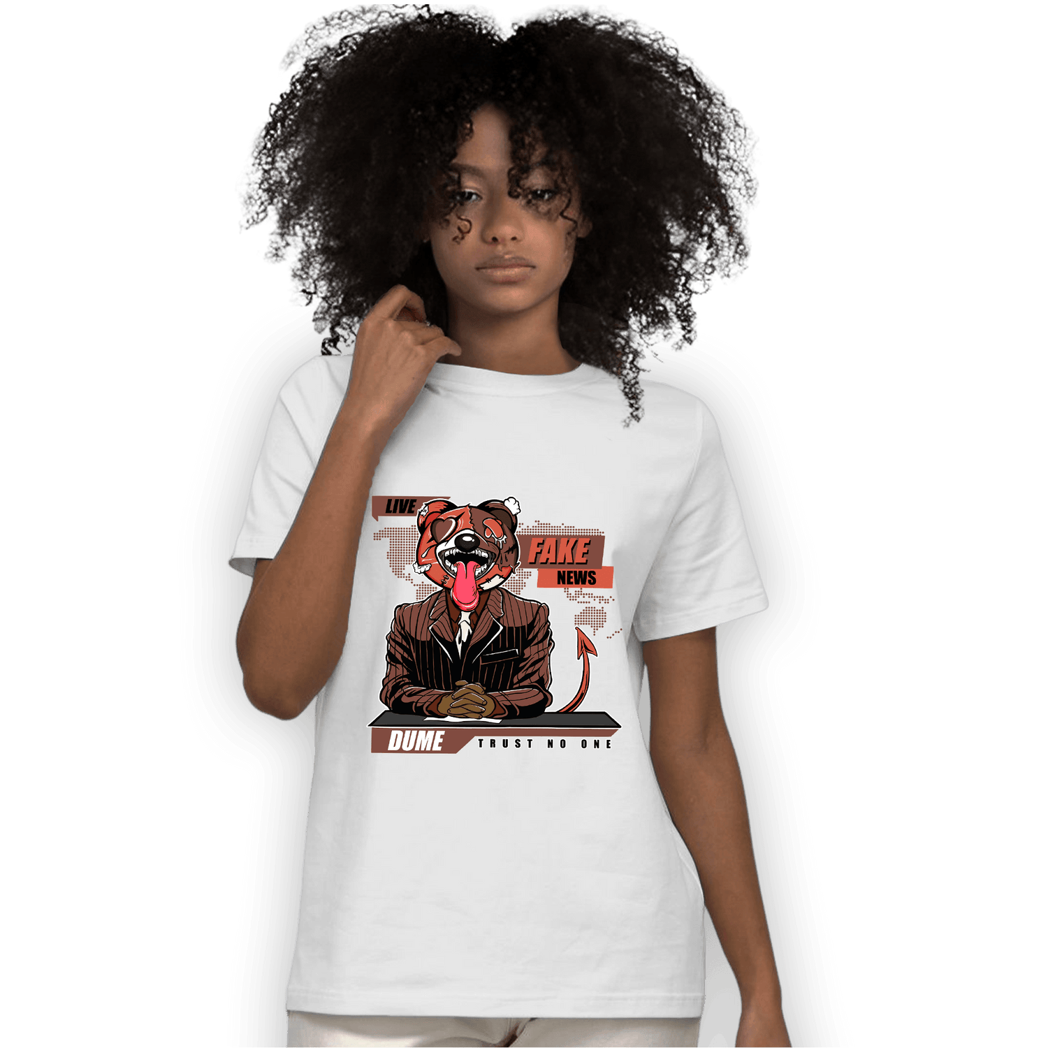 High OG Dusted Clay 1s T Shirt Match News Presenter BER - NastyJamz