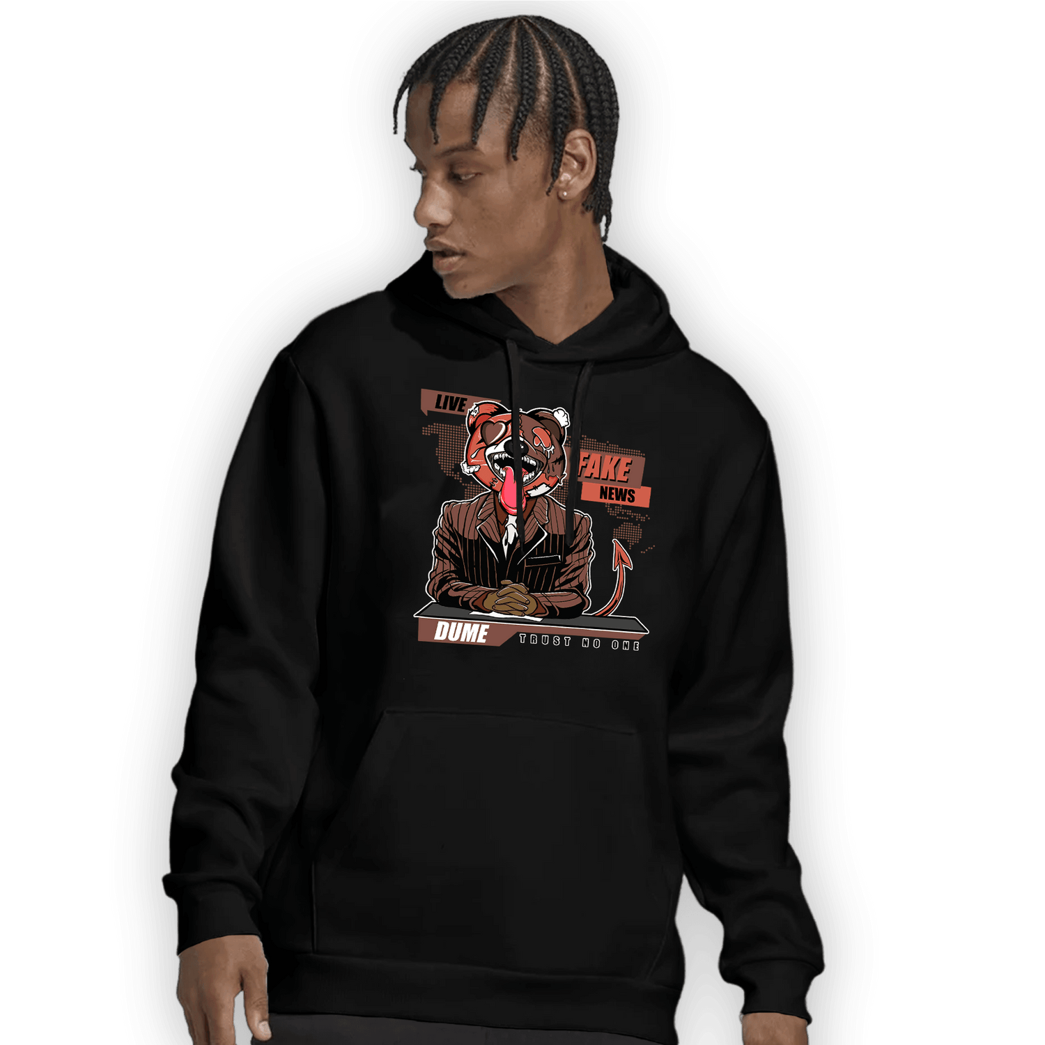 High OG Dusted Clay 1s Hoodie Match News Presenter BER - NastyJamz
