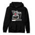 Retro High OG Black White 1s Hoodie Match News Presenter BER - NastyJamz