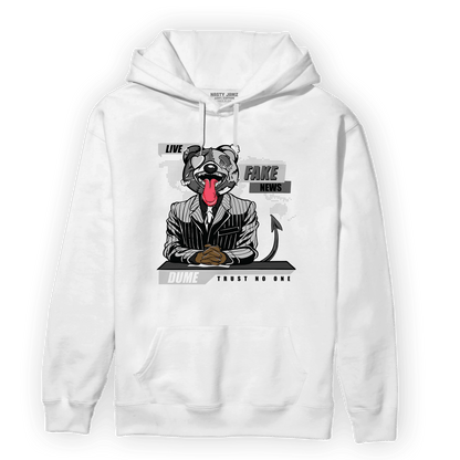 Retro High OG Black White 1s Hoodie Match News Presenter BER - NastyJamz