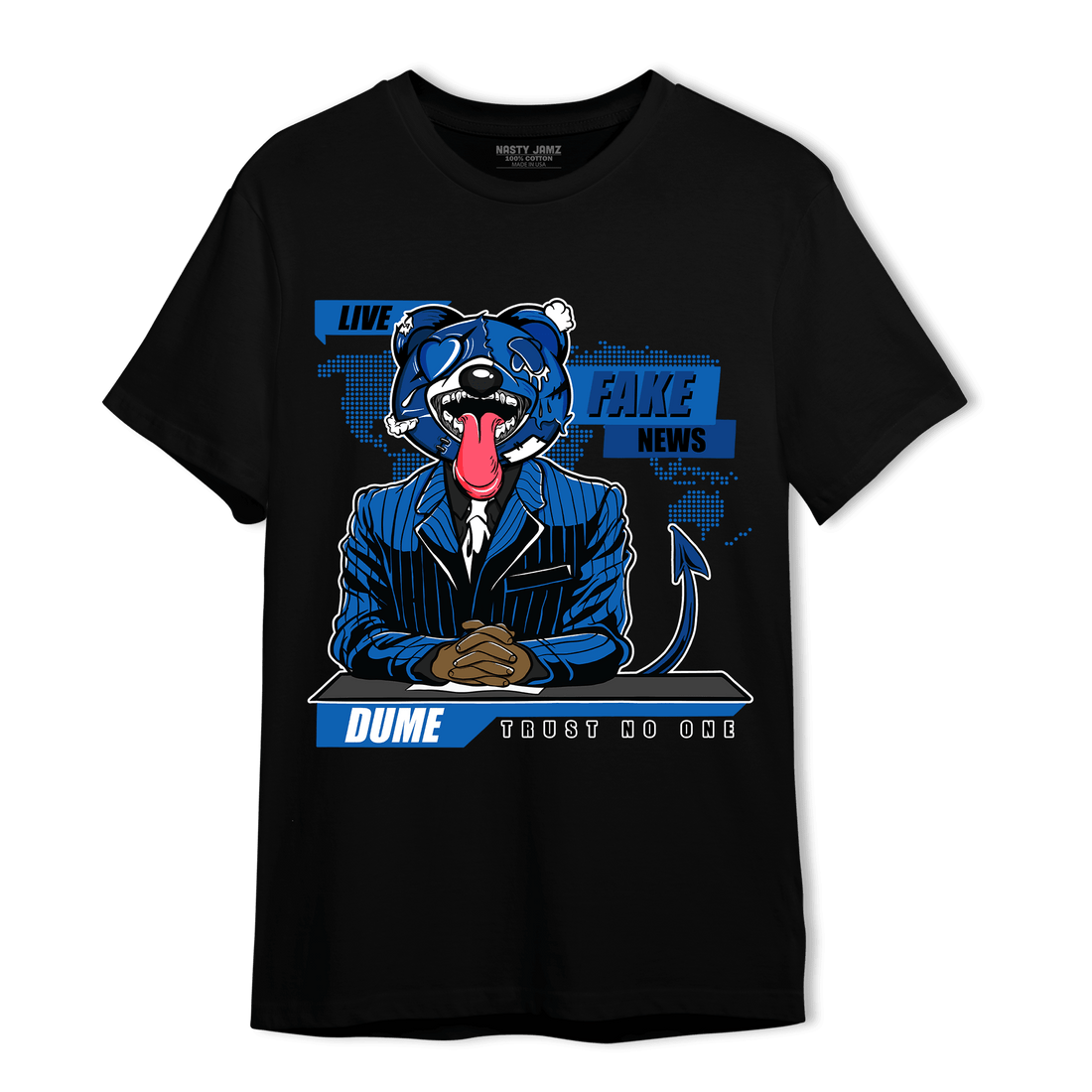 Royal Reimagined 1s T Shirt Match News Presenter BER - NastyJamz