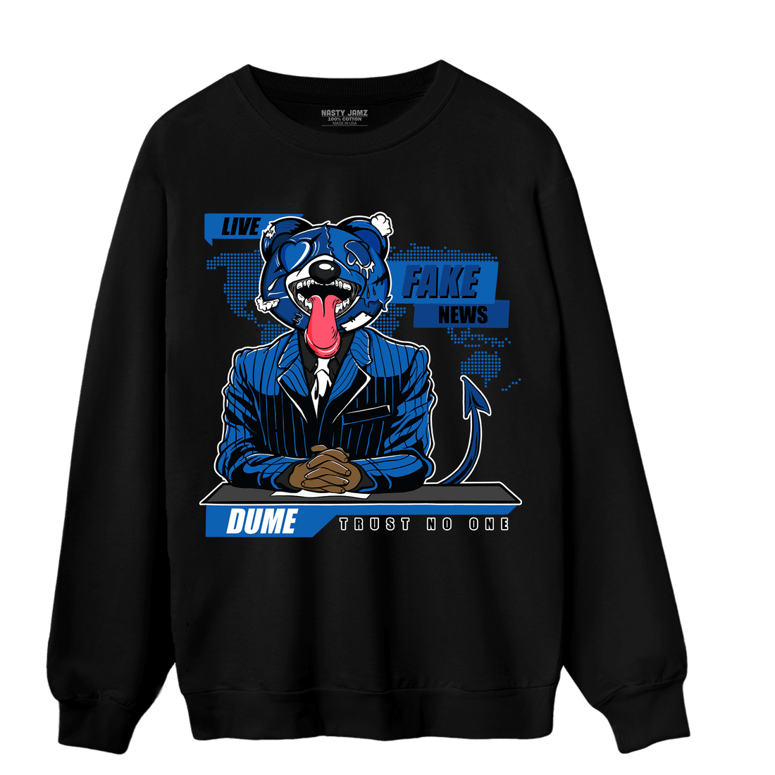 Royal Reimagined 1s Sweatshirt Match News Presenter BER - NastyJamz