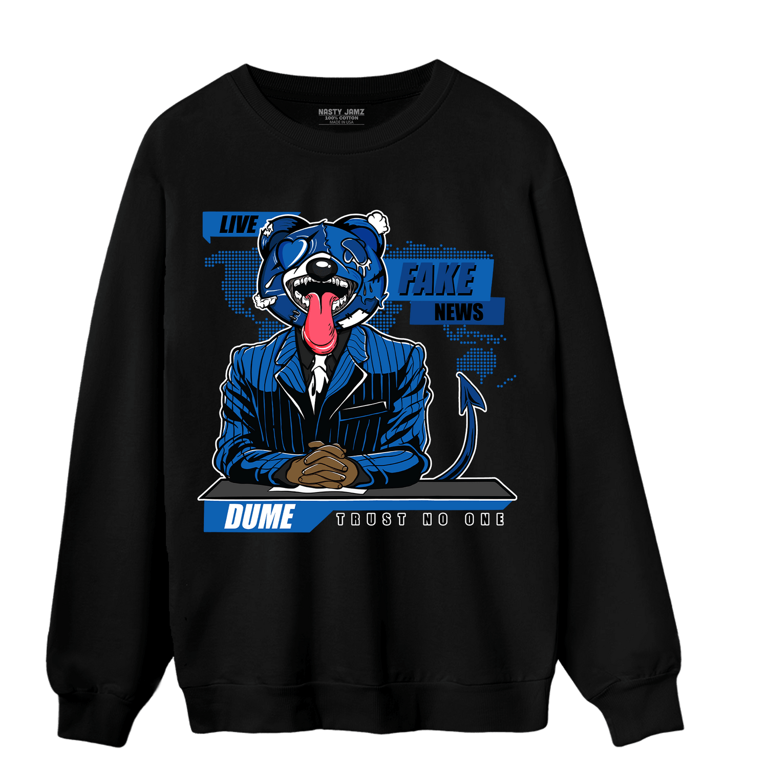 Royal Reimagined 1s Sweatshirt Match News Presenter BER - NastyJamz