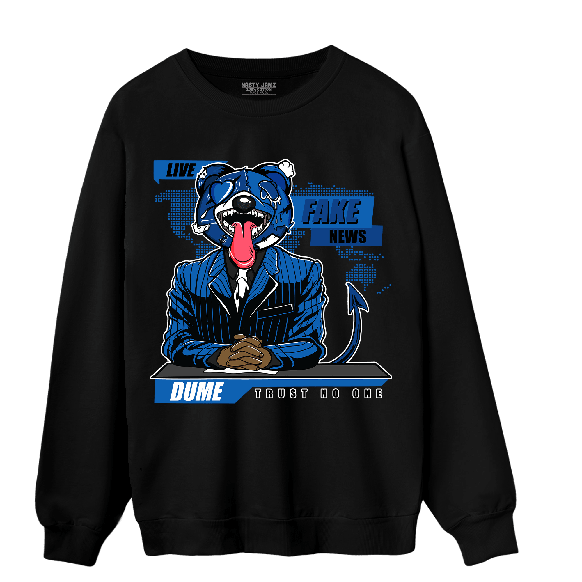 Royal Reimagined 1s Sweatshirt Match News Presenter BER - NastyJamz