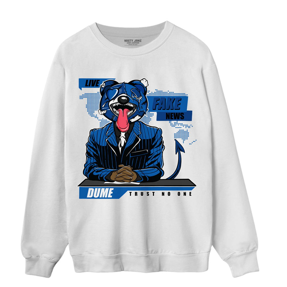 Royal Reimagined 1s Sweatshirt Match News Presenter BER - NastyJamz