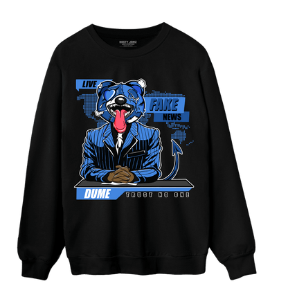 University Blue Toe 1s Sweatshirt Match News Presenter BER - NastyJamz