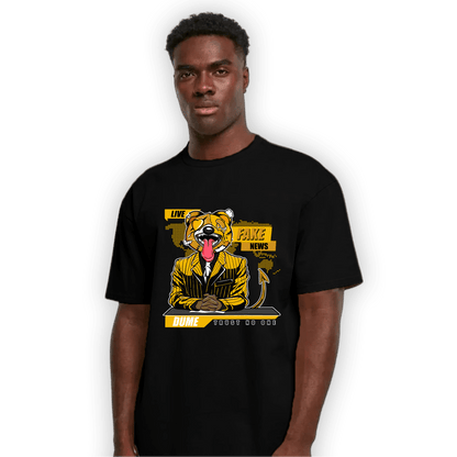 Yellow Ochre 1s T Shirt Match News Presenter BER - NastyJamz