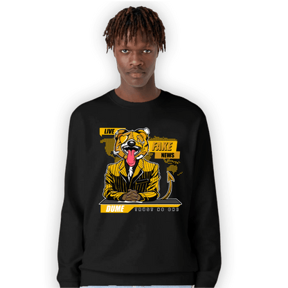 Yellow Ochre 1s Sweatshirt Match News Presenter BER - NastyJamz