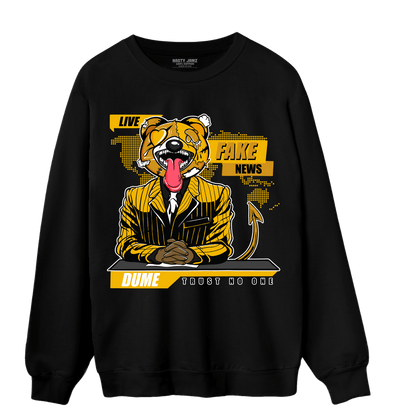 Yellow Ochre 1s Sweatshirt Match News Presenter BER - NastyJamz