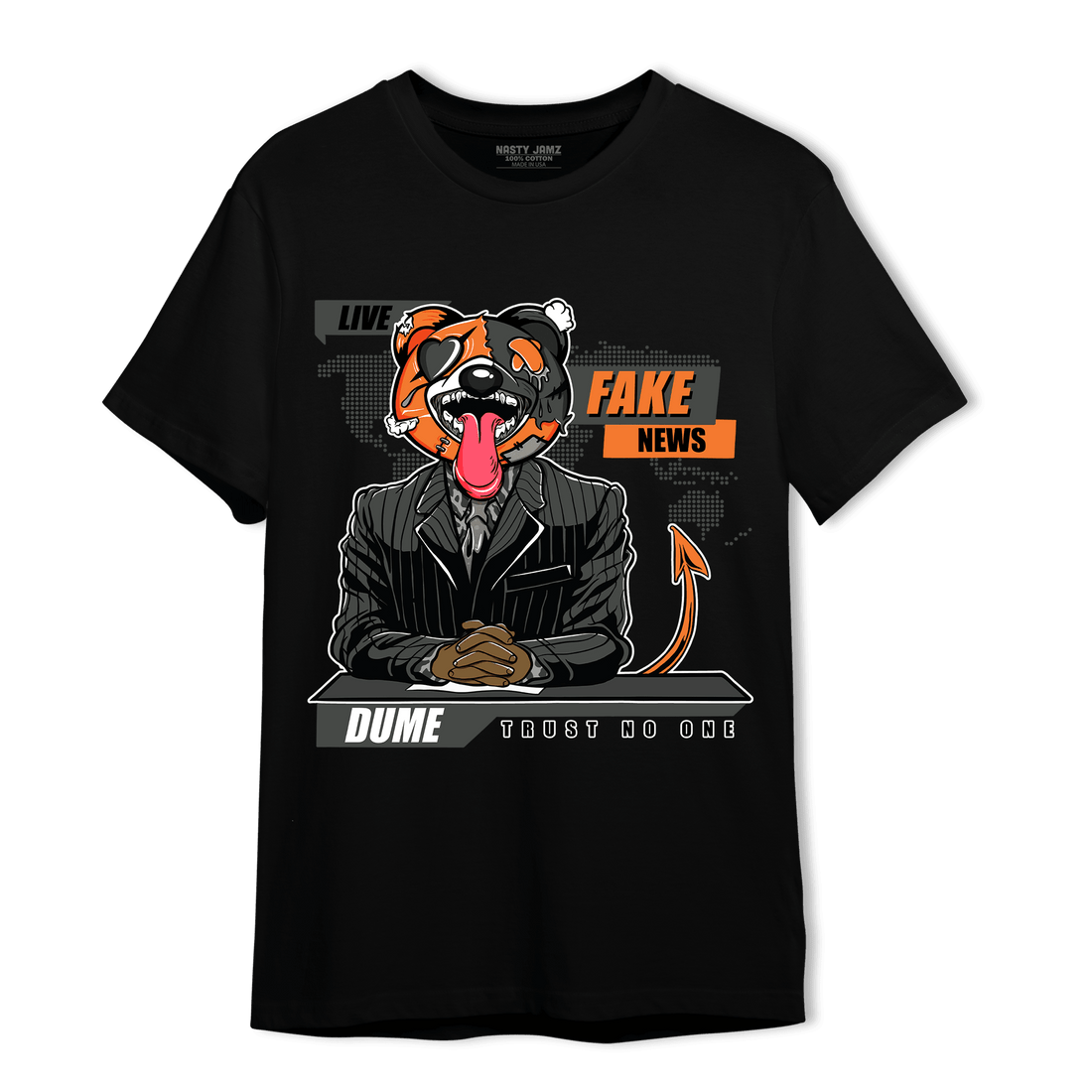 Fear Pack 3s T Shirt Match News Presenter BER - NastyJamz