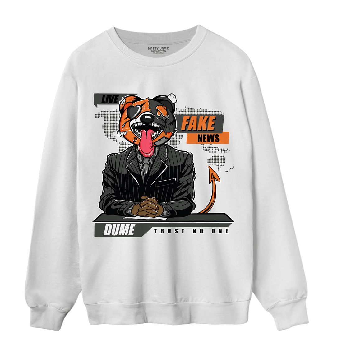 Fear Pack 3s Sweatshirt Match News Presenter BER - NastyJamz