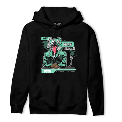 Green Glow 3s Hoodie Match News Presenter BER - NastyJamz