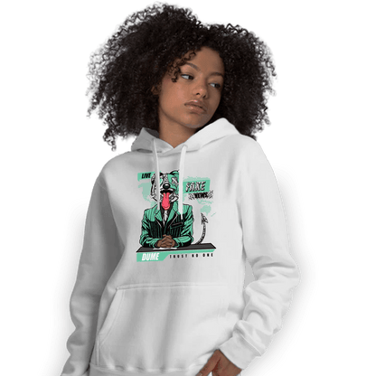 Green Glow 3s Hoodie Match News Presenter BER - NastyJamz