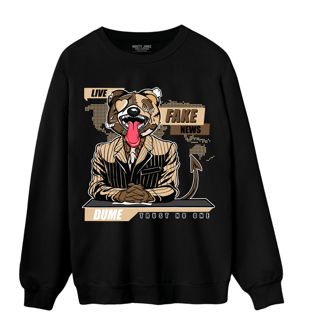 Palomino 3s Sweatshirt Match News Presenter BER - NastyJamz