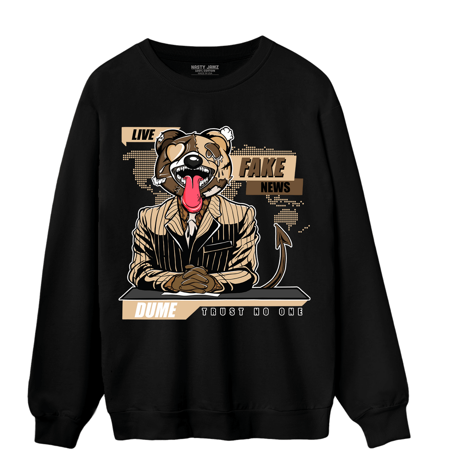 Palomino 3s Sweatshirt Match News Presenter BER - NastyJamz