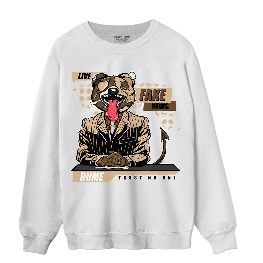 Palomino 3s Sweatshirt Match News Presenter BER - NastyJamz