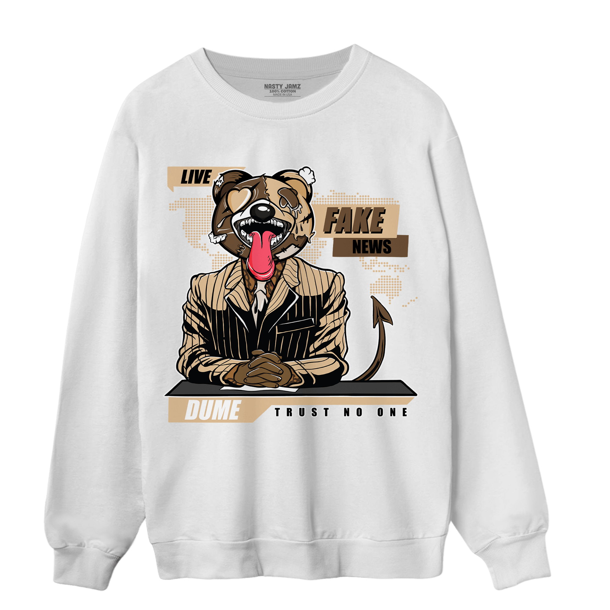 Palomino 3s Sweatshirt Match News Presenter BER - NastyJamz